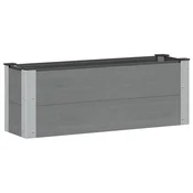 Povišena vrtna gredica Siva 100 x 30 x 36 cm