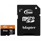 TEAM GROUP TeamGroup MICRO SDXC 64GB UHS I +SD Adapter TUSDX64GUHS03