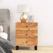 Vidaxl vidaXL Nočna omarica 50x33x62 cm masivni akacijev les