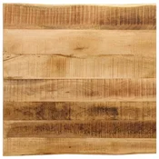 Stolna ploca sa živi rub 60x60x2,5 cm masivno grubo drvo manga