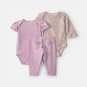 Carters komplet 3/1 (bodi x 2, d.deo), devojcice