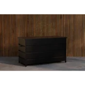 Venture Design Škatla za shranjevanje blazin 60x130x75 cm črna
