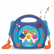Prijenosni CD player s 2 mikrofona Baby Shark
