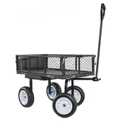 VEVOR Vrtni voziček s sedežem 2268 kg 86x46x225 cm Črna