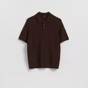 Reserved - Polo džemper s visokim sadržajem viskoze