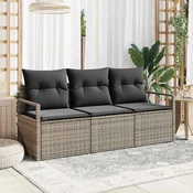 Set sofe 3 pcs Siva poliratan