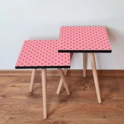 Hanah Home Set klub stocica 2Shp369, 2 komada, Rozi