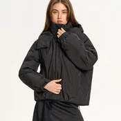 Cropp - Bomber jakna s kapuljacom - CRNO