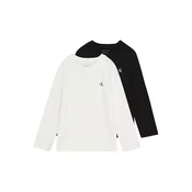 Calvin Klein Jeans Majica  črna / bela