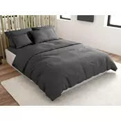 Ljubki dom Bombažna posteljnina LUX temno siva hotelska žepka Dimenzije posteljnine: 70 x 90 cm | 140 x 220 cm