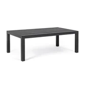 shumee Vrtna klubska mizica 120x70cm Bolzano Kanva aluminij antracit