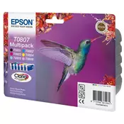 EPSON črnilo (t0807) bk,c,m,y,lc,lm