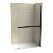 Walk-in COPEN MONTE SUPERIORE 1200x2000. 8mm staklo. polica i držac mat crni