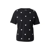 VERO MODA Majica VMMATTY črna / bela