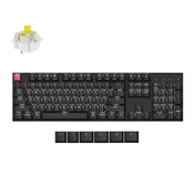 Keychron Keychron K10 QMK Brezžična Mehanska Tipkovnica (Version 2), 2.4GHz/BT, Bela LED, Super Switch, Banana/K10X-A4, (5000130935)
