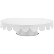 Stojalo za torto iz kositra, belo 28 x 7,6 cm - Brunbeste