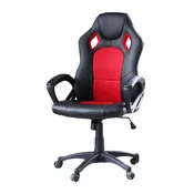Timeless Tools Ergonomska igralna stolica z nastavljivo višino in oblazinjenim naslonjalom - Rdeča, (5000262180)