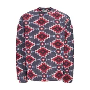 JACK & JONES Pulover JORSEBASTIAN kremna/svetlo modra/rjava/temno rdeča