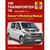 Volkswagen Transporter T6 2015 to 2024 Diesel