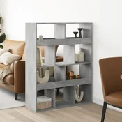 Pregrada za prostor betonsko siva 100x33x125,5 cm inž. les