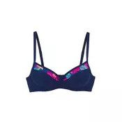 LASCANA Bikini zgornji del  mornarska / turkizna / kobalt modra / neonsko roza