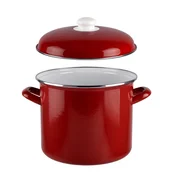 Emajlirani lonec s pokrovko 16cm 2l bordo 54464