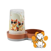 Moderna Tasty Large Indy&Louise Caramel 1.5l, Hranilica/Pojilica Za Macke