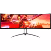 Monitor AOC 124 cm (48,8) AG493UCX2 5120x1440 Curved Gaming 165Hz LED 1ms 3xHDMI DisplayPort 4xUSB3,0 HAS Zvočniki 2x5W  sRGB122% FreeSync Premium PRO G-Sync Compatible HDR400 KVM