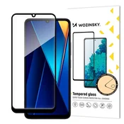 WOZINSKY Kaljeno staklo za Xiaomi POCO C65/Redmi 13C s crnim okvirom, potpuno ljepljivo