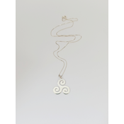 ROD Ženska Ženska srebrna ogrlica Triskelion