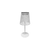 LED solarna stona lampa LUVETRA LED/1xAA 4000K IP44 200 mAh bela