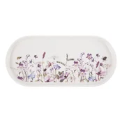 Bel/vijoličen servirni porcelanast krožnik Louka – Orion