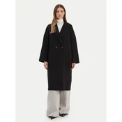 ViCOLO Volneni plašč TF0003 Črna Regular Fit