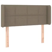 Vidaxl Vzglavje z ušesi taupe 83x16x78/88 cm blago