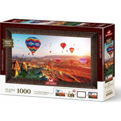 ART PUZZLE Sestavljanka z okvirjem in lepilom 3v1 Baloni nad Kapadokijo 1000 kosov