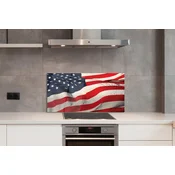 tulup.si Stenska plošča za kuhinjo Združene države amerike zastavo 125x50 cm