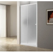 UGGA drsna tuš vrata 1000 mm, opečnato steklo, bela - Aqualine - UGGA - 24 - Lepilo - Drugo - Alcove by - 1000 - 1850 - 5 - 14