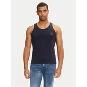 Versace Majica brez rokavov AUU01012 1A1001 Mornarsko modra Regular Fit
