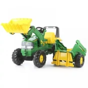 Traktor na pedale sa utovarivacem i prikolicom John Deere Rolly Toys
