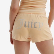 Juicy Couture - VELOUR TRACK SHORTS WITH DIAMANTE BRANDI