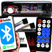 1DIN 12V LCD FM auto radio 4x50W USB Bluetooth SD + daljinski RENEW FORCE