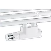 slomart Priključni komplet za kopalniške radiatorje Multiblock T/Uni SH, kotni, bel