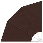 Zaslon za privatnost na balkonu 140 x 140 cm Poliester Smeda