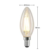 Arcchio LED-žarnica, žarilna nitka, svečasta, E14, 4 W, prozorna - Steklo