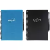 Set SMART NOTE: notes spiralni A5+piši-briši olovka+krpica sort P96