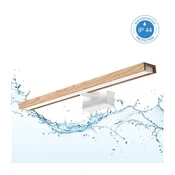 Brilagi - LED kopalniška osvetlitev ogledala 3 v 1 WOODY MIRROR LED/12W/230V IP44 bela/hrast