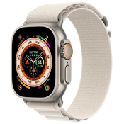 Apple Watch Ultra GPS + Cellular 49 mm ohišje iz titana z alpsko zanko Starlight – srednje