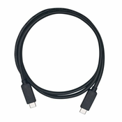 QNAP USB3.1 GEN2 10G 1.0M TYPE-C TO TYPE-C CABLE USB kabel 1 m USB 3.2 Gen 2 (3.1 Gen 2) USB C Crno