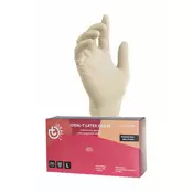 Lateks rokavice brez pudra – bele, Ideal – t