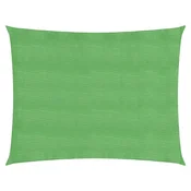 shumee vidaXL Senčno jadro, 160 g/m2, svetlo zeleno, 5 x 6 m, HDPE
